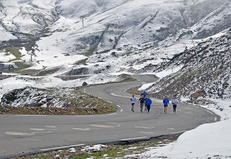 Col du Tourmalet with Peace Run